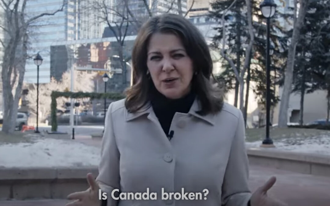 Danielle Smith asks “Is Canada Broken?” in a video targeted at Steven Guilbeault’s environmental policies