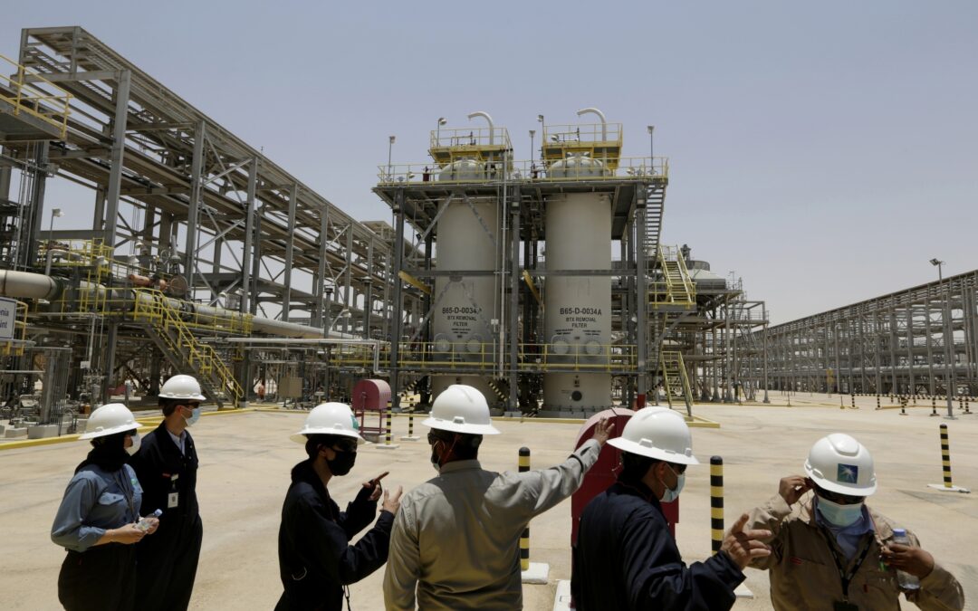 Saudi oil giant Aramco announces first-quarter profits of $26 billion, down 4.6% from a year earlier