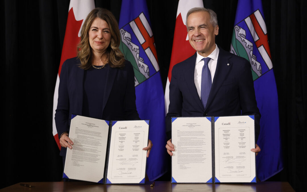 Carney, Smith sign carbon price deal, suggest fall 2027 pipeline approval